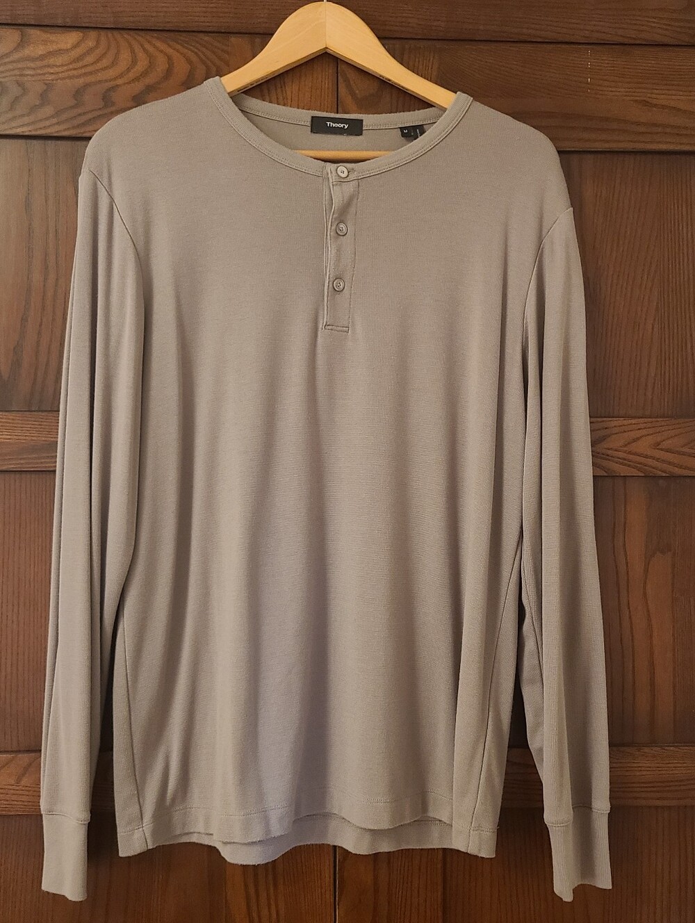 Theory Men's Essence Henley Anemone Milano Size Medium